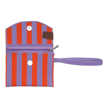 Lade das Bild in den Galerie-Viewer, Portemonnaie &quot;Julia&quot;, flieder-orange gestreift
