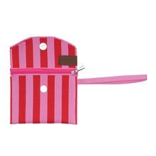 Lade das Bild in den Galerie-Viewer, Portemonnaie &quot;Julia&quot;, rosa-rot gestreift
