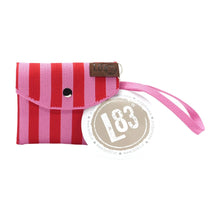 Lade das Bild in den Galerie-Viewer, Portemonnaie &quot;Julia&quot;, rosa-rot gestreift
