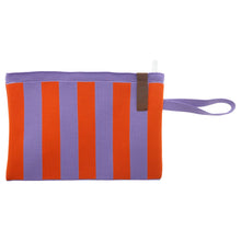 Lade das Bild in den Galerie-Viewer, Tasche &quot;Billie&quot;, flieder-orange gestreift
