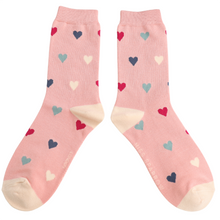 Lade das Bild in den Galerie-Viewer, Ms. Sparrow Socken "Herzen", rosa
