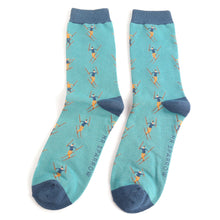 Lade das Bild in den Galerie-Viewer, Mr. Sparrow Socken "Skifahrer", blau/blau
