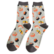 Lade das Bild in den Galerie-Viewer, Mr. Sparrow Socken &quot;Sushi&quot;, grau/grau
