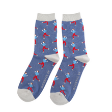 Lade das Bild in den Galerie-Viewer, Mr. Sparrow Socken "Jogger", blau/grau
