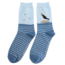 Lade das Bild in den Galerie-Viewer, Mr. Sparrow Socken "Papageientaucher", blau

