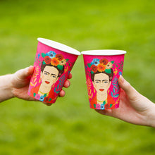 Lade das Bild in den Galerie-Viewer, Talking Tables 8er-Set Becher &quot;Frida Kahlo&quot;, pink
