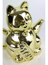 Lade das Bild in den Galerie-Viewer, Teekanne &quot;Lucky Cat&quot;, gold
