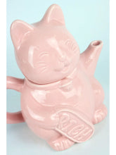 Lade das Bild in den Galerie-Viewer, Teekanne &quot;Lucky Cat&quot;, rosa
