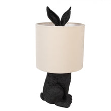 Lade das Bild in den Galerie-Viewer, Lampe &quot;Shy Bunny&quot;, schwarz/beige
