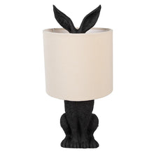 Lade das Bild in den Galerie-Viewer, Lampe &quot;Shy Bunny&quot;, schwarz/beige

