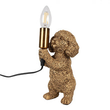 Lade das Bild in den Galerie-Viewer, Lampe &quot;Pudel&quot;, gold

