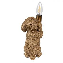 Lade das Bild in den Galerie-Viewer, Lampe &quot;Pudel&quot;, gold
