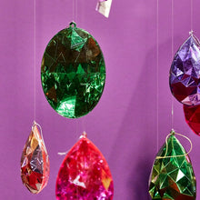 Lade das Bild in den Galerie-Viewer, XL-Anhänger &quot;Diamant&quot; oval grün, 9x13 cm
