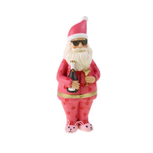 Lade das Bild in den Galerie-Viewer, Deko-Figur &quot;Santa mit Flasche und Sonnenbrille&quot;, 22 cm
