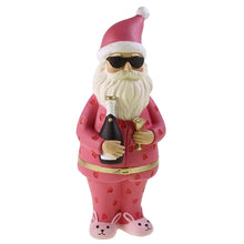 Lade das Bild in den Galerie-Viewer, Deko-Figur &quot;Santa mit Flasche und Sonnenbrille&quot;, 36 cm
