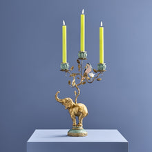 Lade das Bild in den Galerie-Viewer, Kerzenhalter &quot;Elefant &amp; Papagei&quot;, 46 cm
