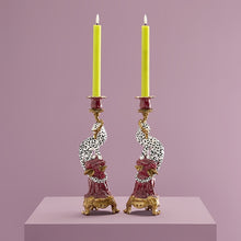 Lade das Bild in den Galerie-Viewer, 2er-Set Kerzenhalter &quot;Leoparden&quot;, 33 cm
