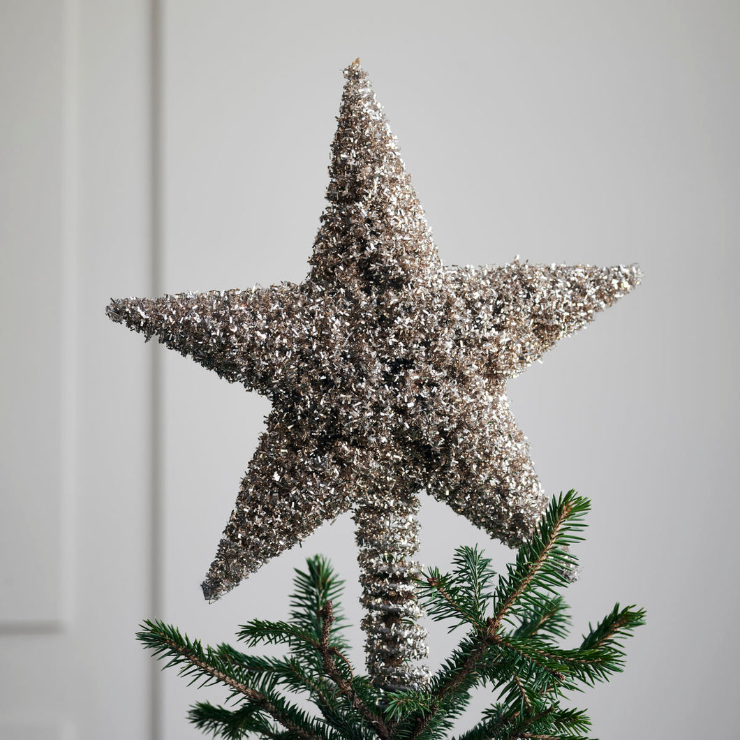 Glitzernde Christbaum-Spitze 