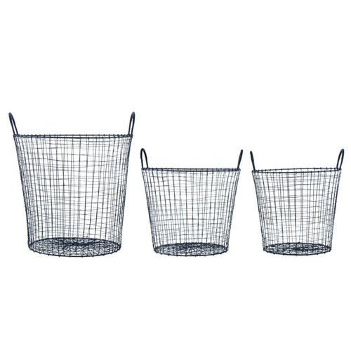 3er-Set Drahtkörbe 
