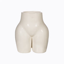 Lade das Bild in den Galerie-Viewer, Vase &quot;Body&quot; creme, 15 cm
