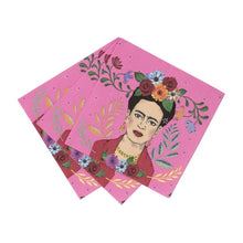 Lade das Bild in den Galerie-Viewer, Talking Tables Servietten &quot;Frida Kahlo&quot;, pink
