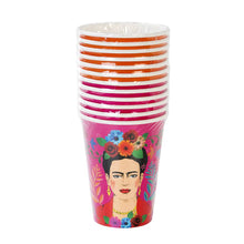 Lade das Bild in den Galerie-Viewer, Talking Tables 8er-Set Becher &quot;Frida Kahlo&quot;, pink
