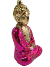 Lade das Bild in den Galerie-Viewer, Weihnachtsanhänger &quot;Buddha&quot;, pink
